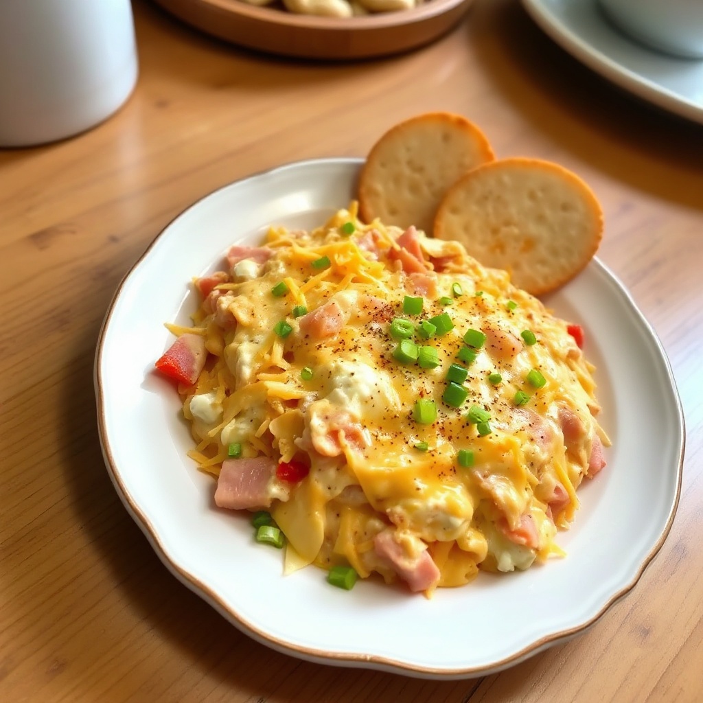 Cheesy Ham and Pepper Dip