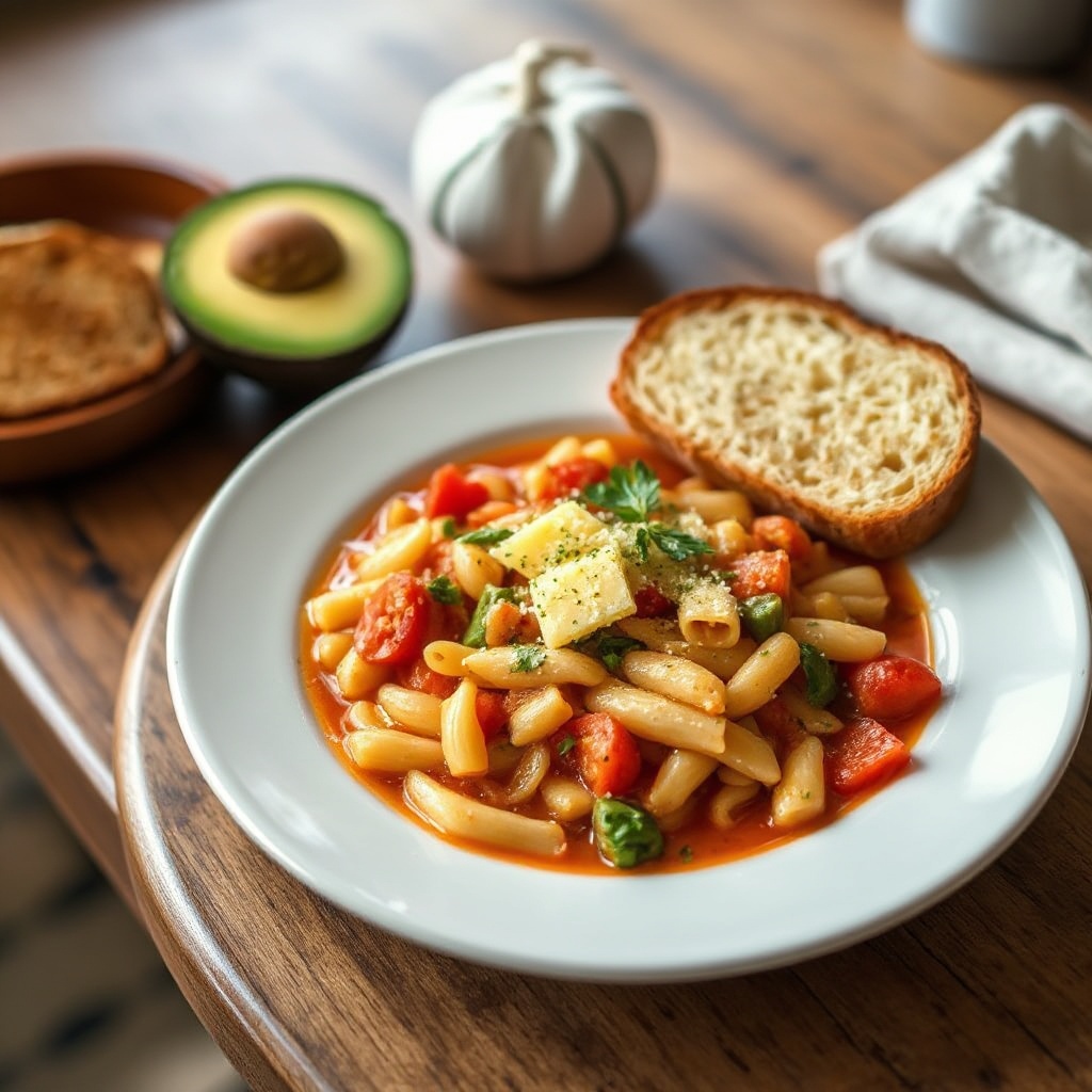 Herzhafte Knoblauch- und Kräutersuppe