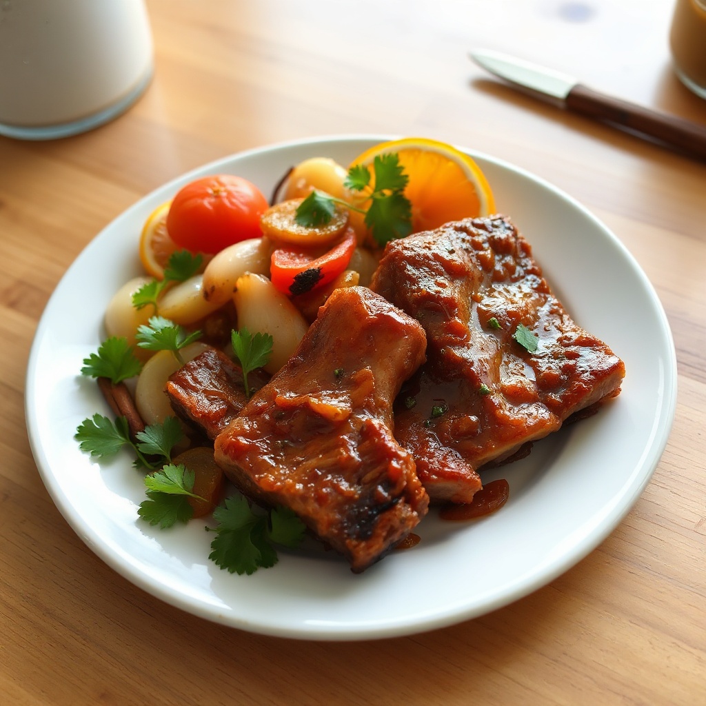 Orange-Chili Glazed Pork Ribs