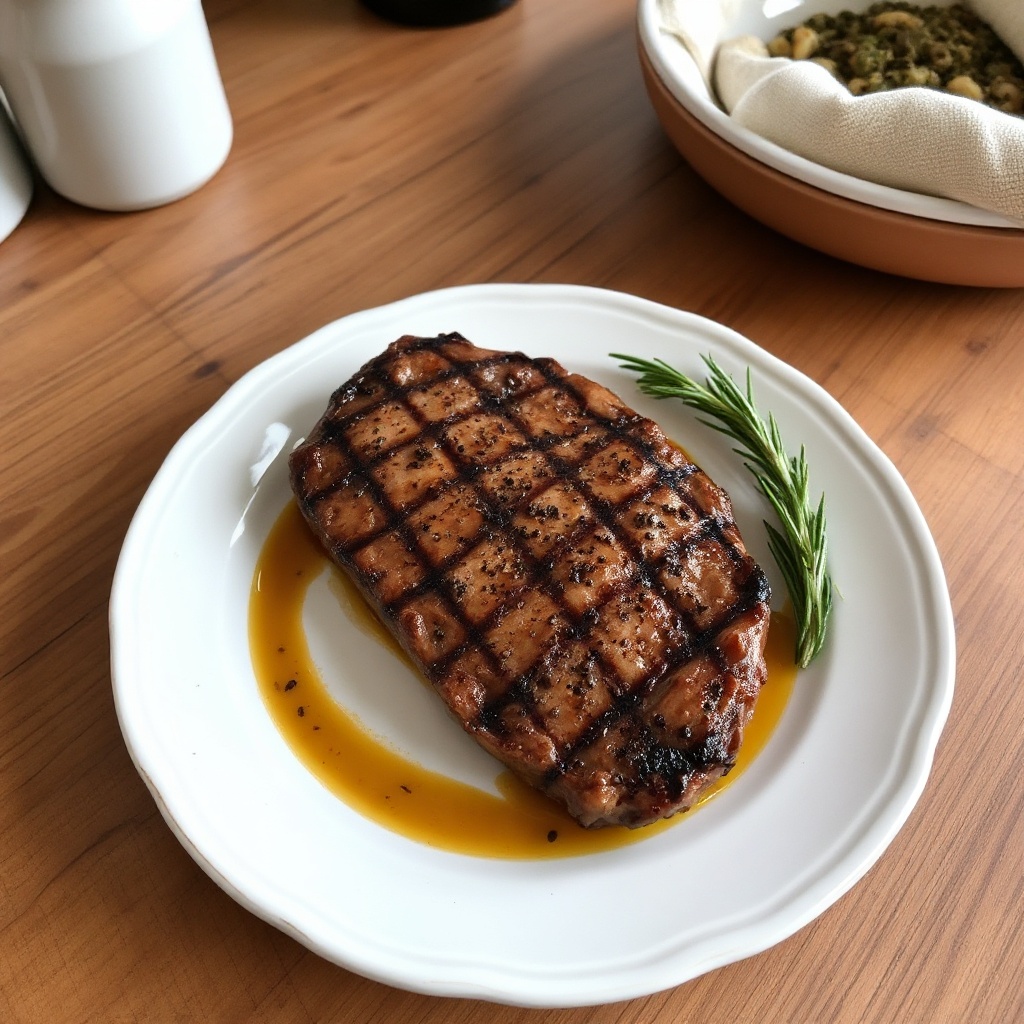 Kaffee-Infundiertes Gegrilltes Steak