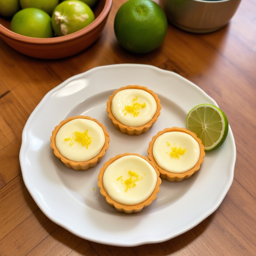 Zesty Lime Cream Tartlets