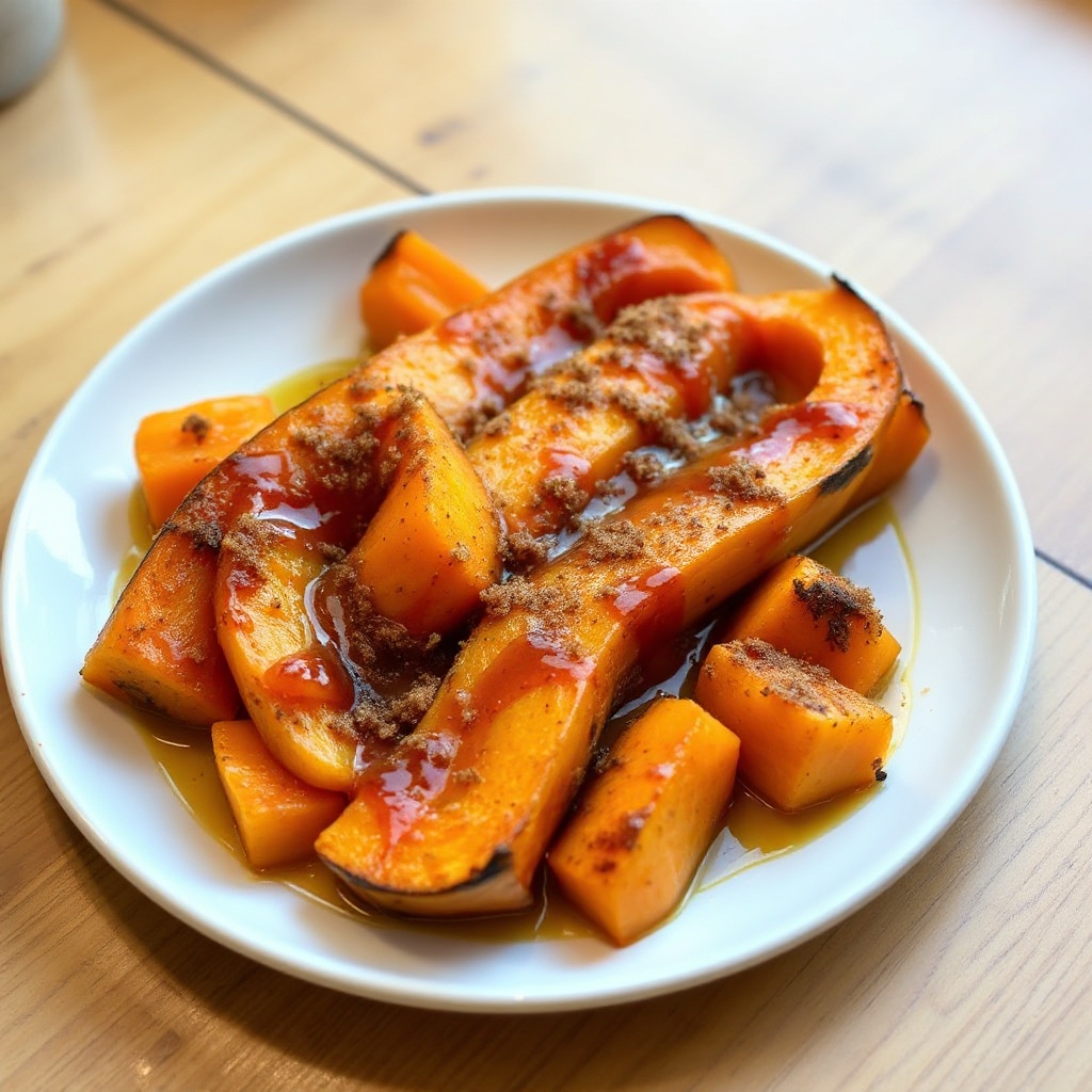 Zucca Butternut Arrosto con Glassa alla Cannella