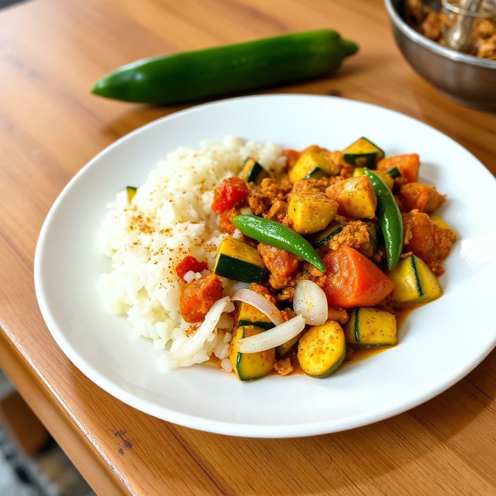 Gewürztes Zucchini-Curry-Delight