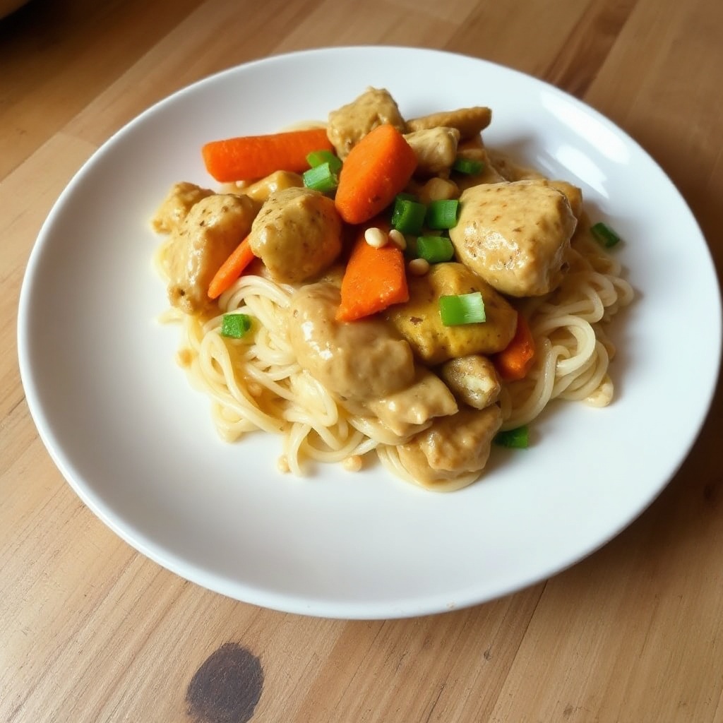 Pollo Thai Crema di Arachidi con Salsa di Cocco