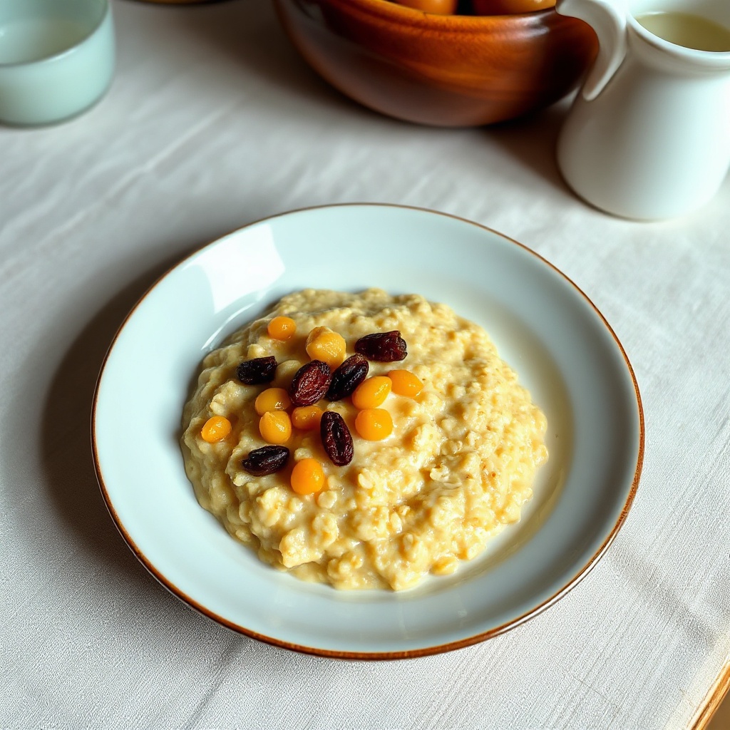 Porridge Cremoso al Cardamomo con Uvetta Dorata