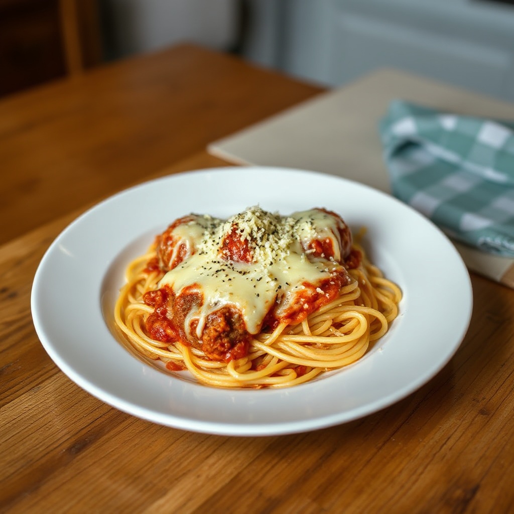 Pasta al Forno con Polpette e Formaggio