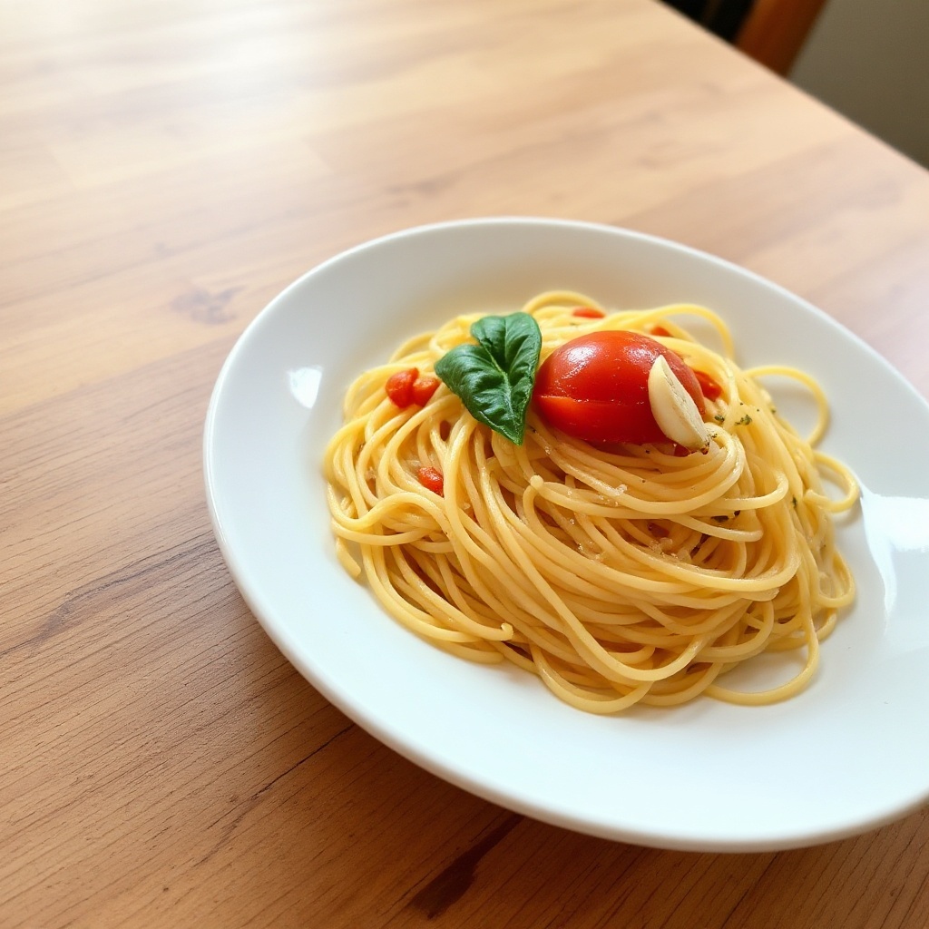 Garlic Basil Angel Hair Delight