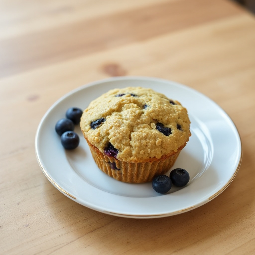 Lemon Blueberry Oat Muffins
