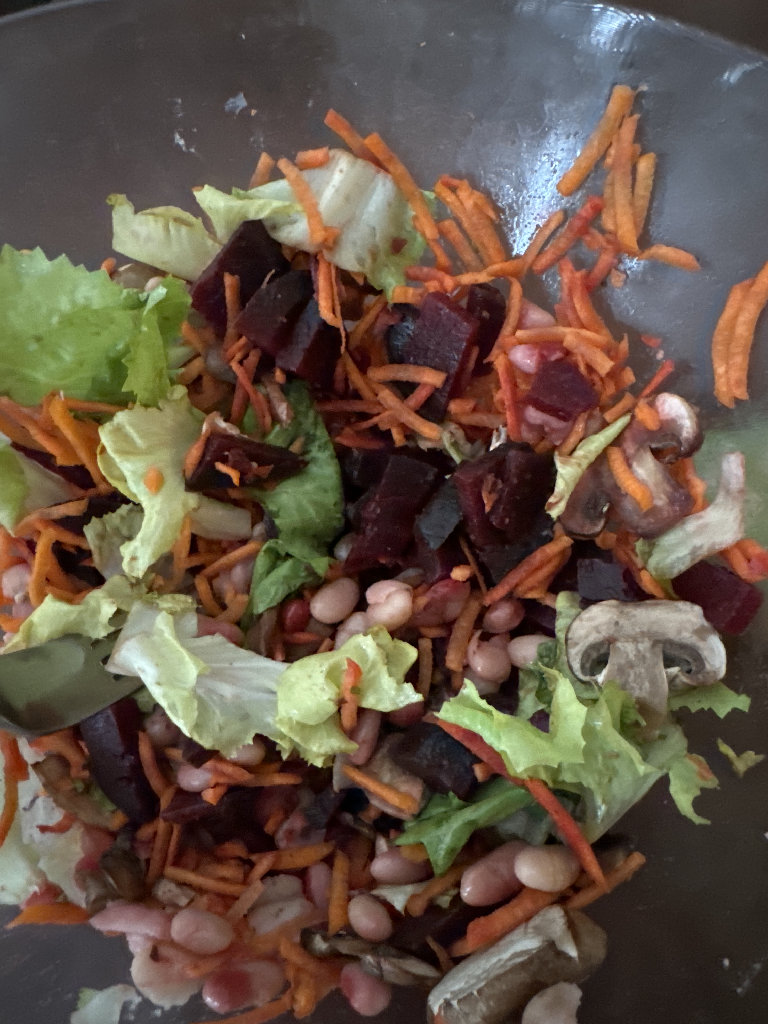 Mixed Bean and Beetroot Salad