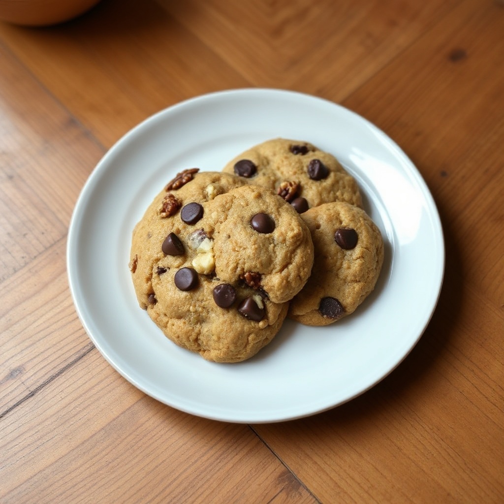 Chewy Chocolate Nut Cookies