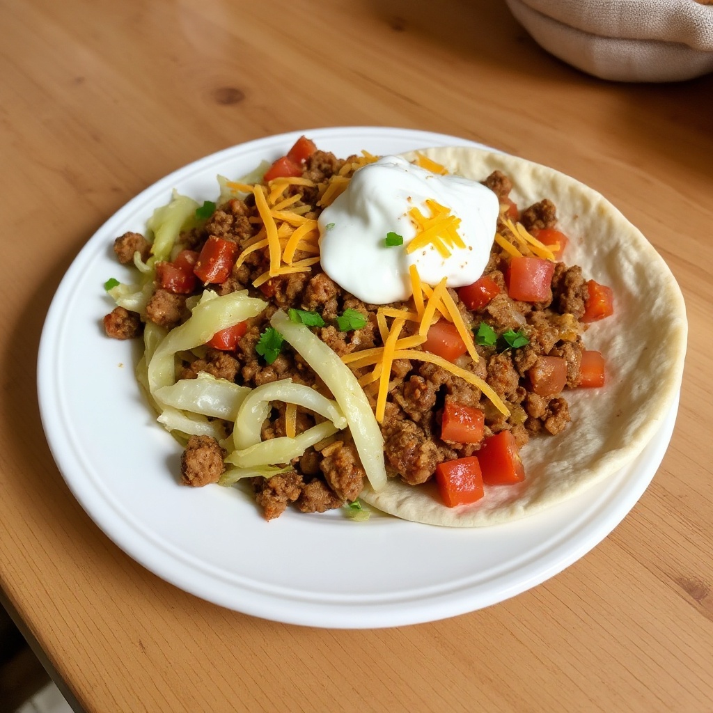 Skillet di Taco di Cavolo
