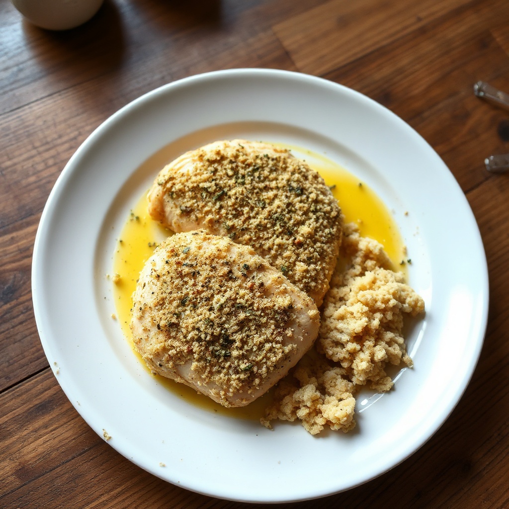 Pollo Croccante con Crosta di Erbe