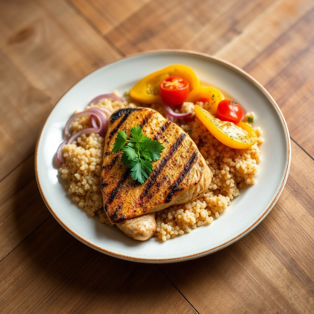 Pollo Marocchino Grigliato con Insalata di Couscous