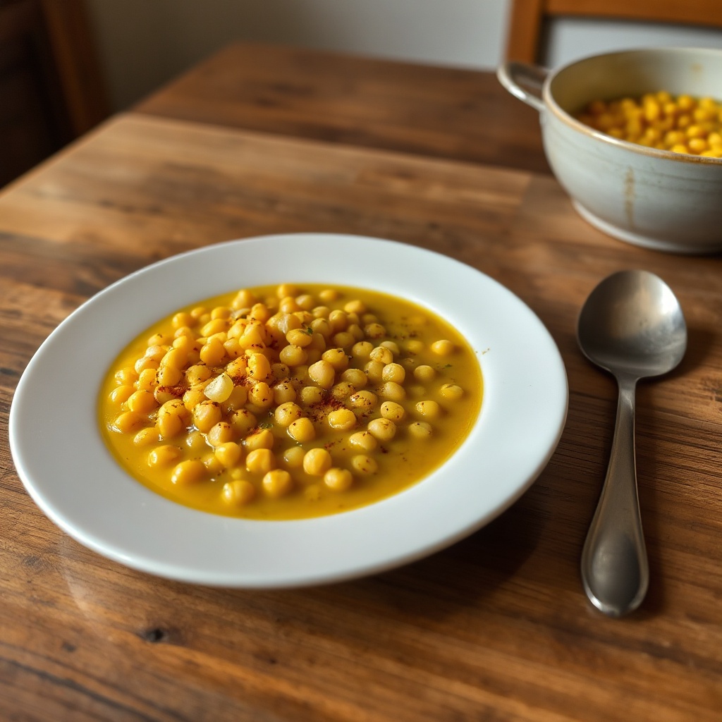 Gewürzte Gelbe Erbsensuppe