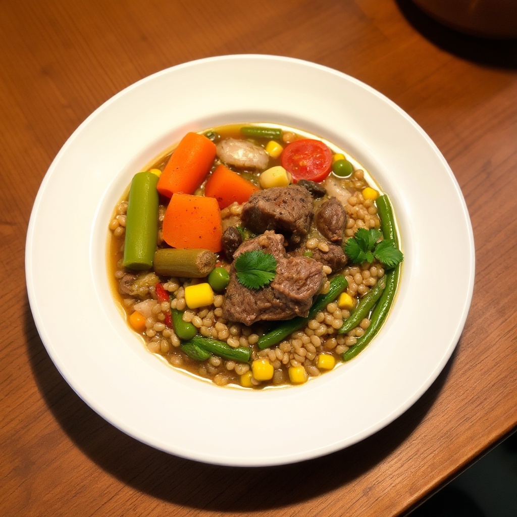 Stufato di Manzo e Orzo