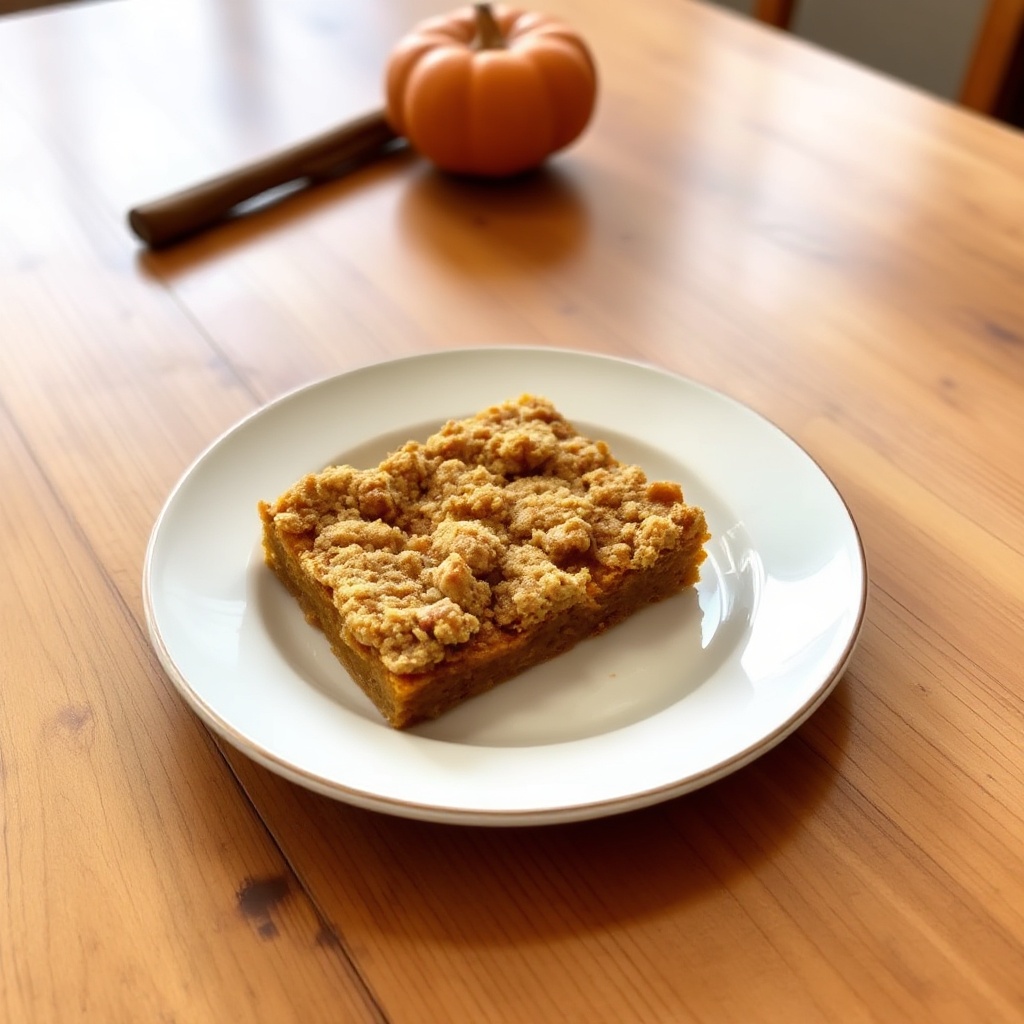 Spiced Pumpkin Crumble Bars