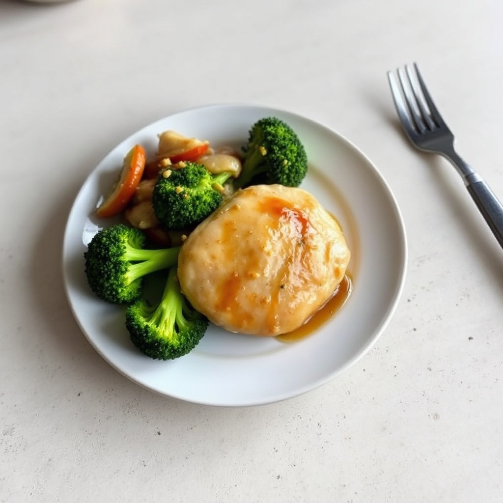 Herzhafter Dijon-Hühnchen mit Brokkoli
