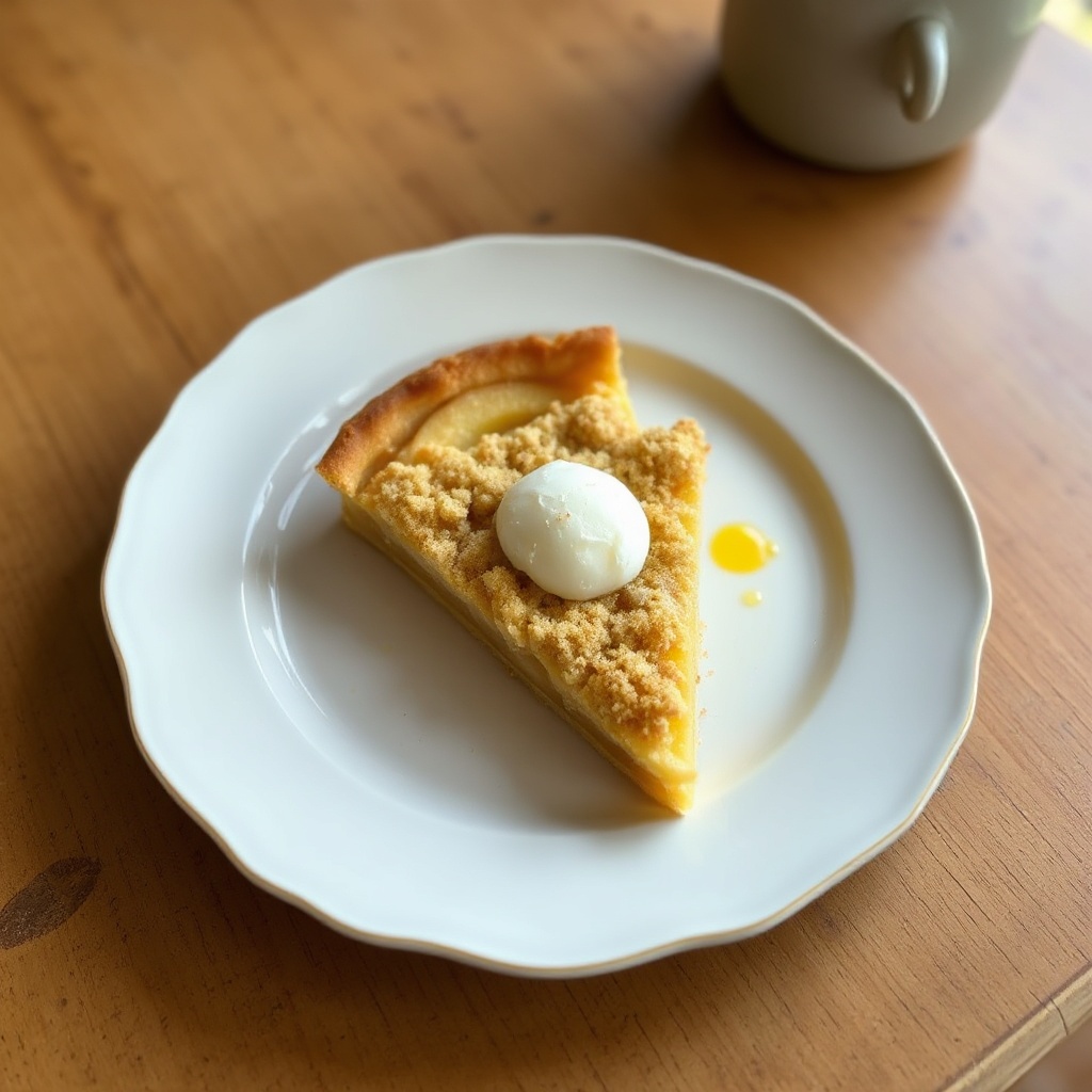 Goldene Apfel-Crumble-Tarte