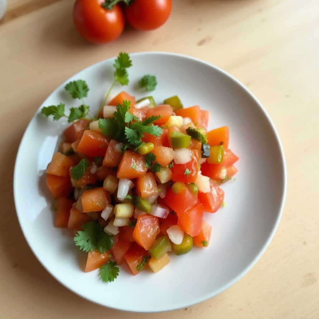 Würzige Gurken-Tomaten-Salsa