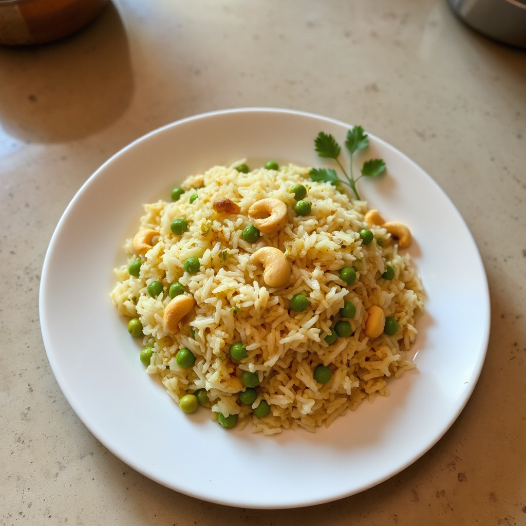 Duftender Basmati-Reis mit Cashews und Kräutern