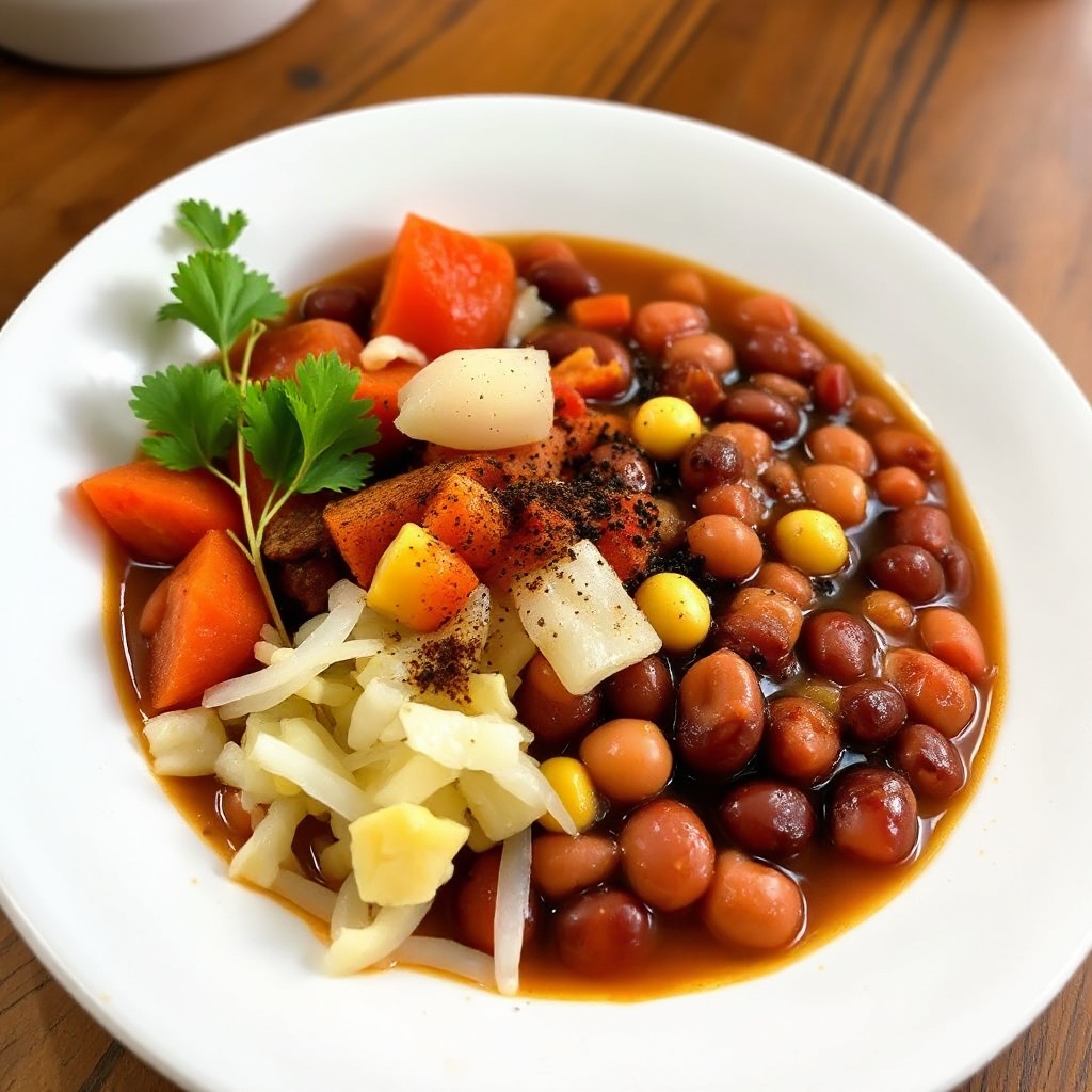 Stufato Sostanzioso di Fagioli Rossi e Verdure