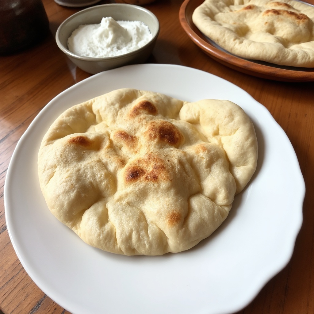 Hausgemachtes fluffiges Pita-Brot