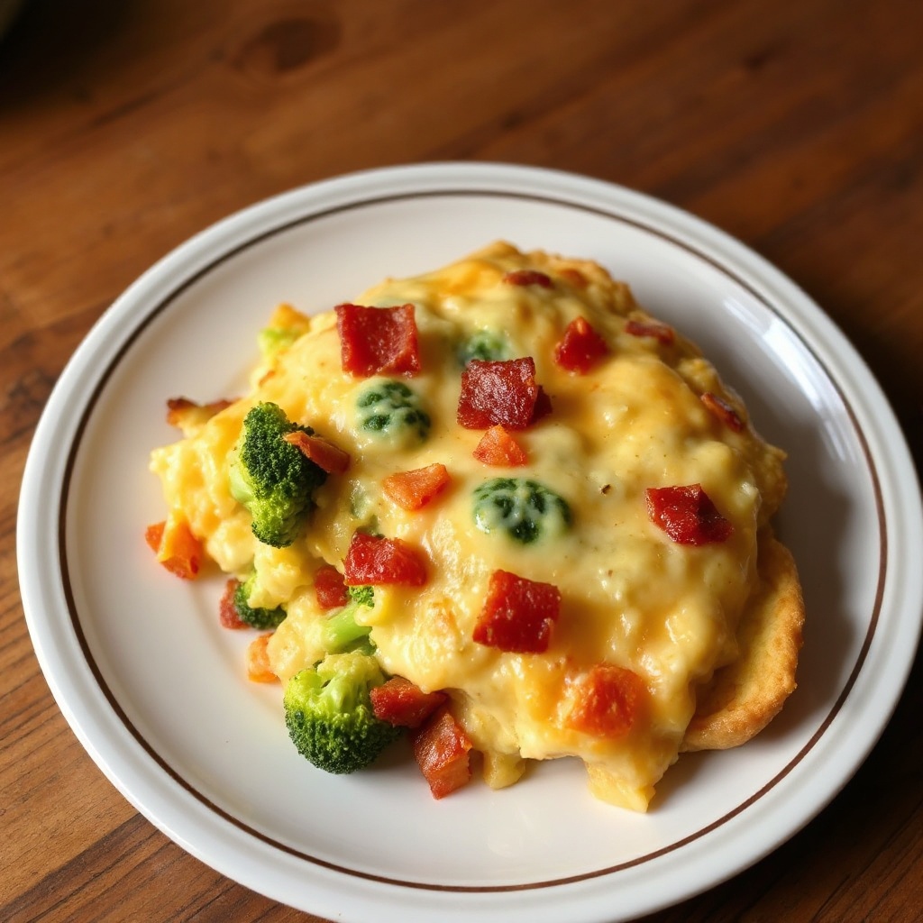 Torta Salata con Broccoli, Bacon e Formaggio