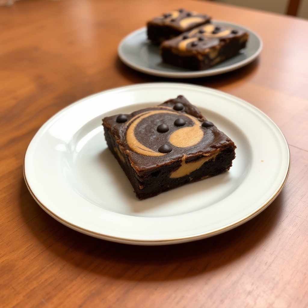 Chocolate Peanut Butter Swirl Brownies