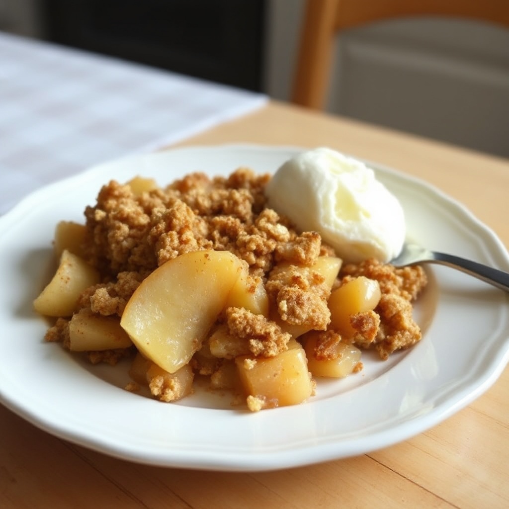 Grandma's Cinnamon Apple Crumble