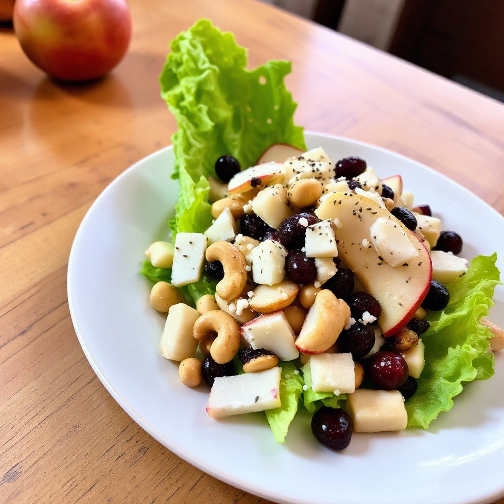 Insalata Croccante di Anacardi e Mele-Pere