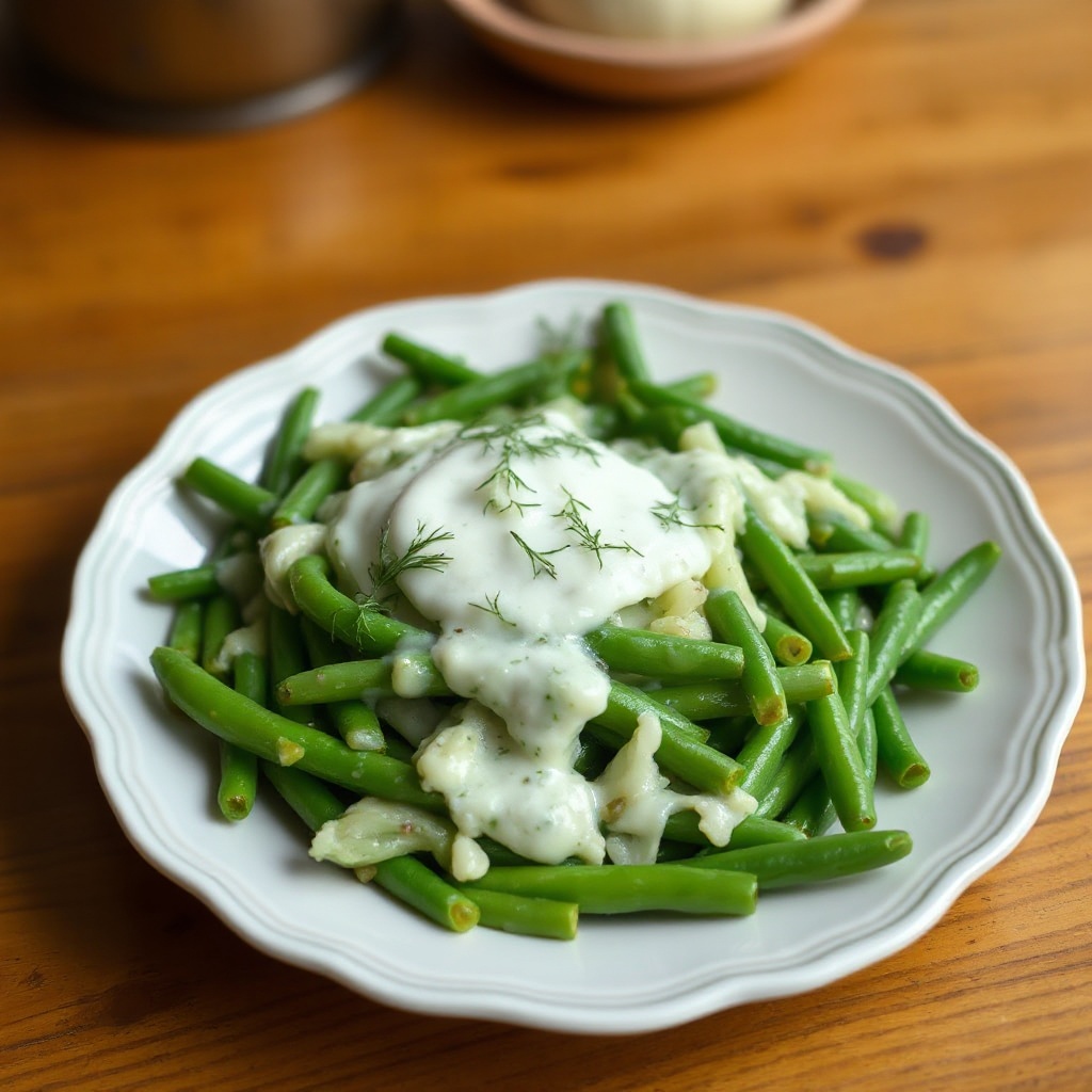 Creamy Dill Green Beans Delight