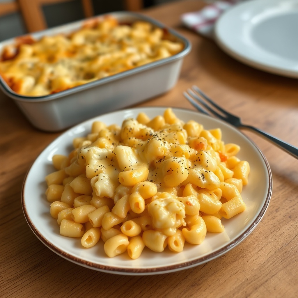 Cremige gebackene Makkaroni und Käse
