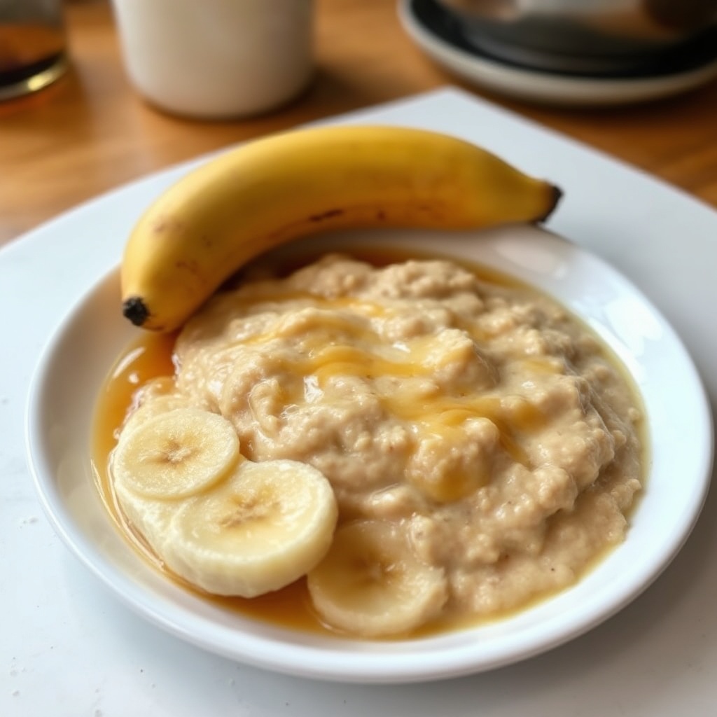 Delizia di Grano Cremoso alla Banana e Sciroppo d'Acero