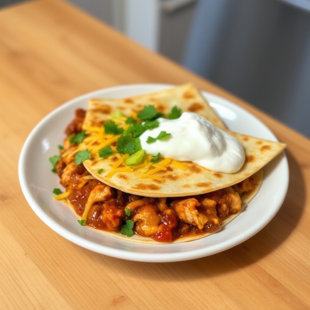 Quesadillas di Pollo BBQ e Formaggio