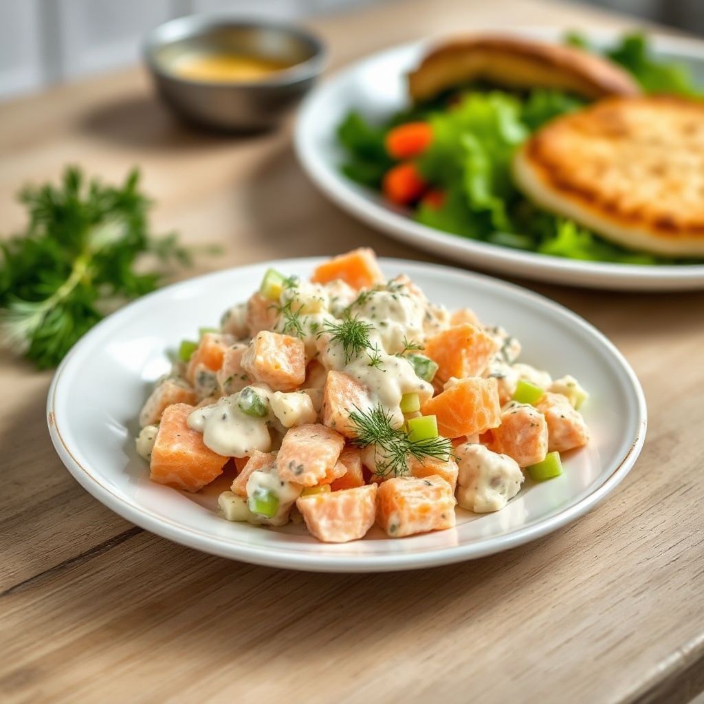Cremiger Dill-Lachs-Salat