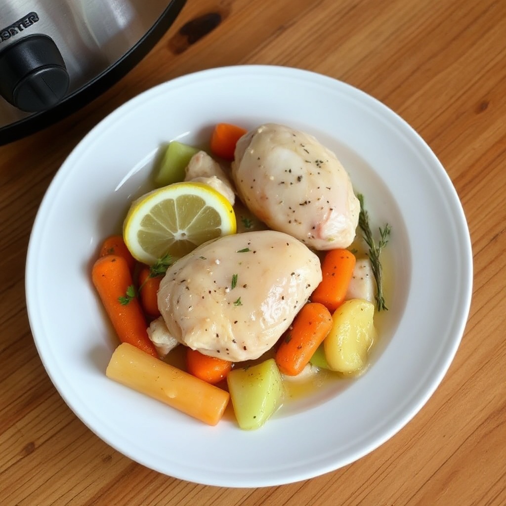 Pollo alle Erbe e Limone in Pentola Lenta