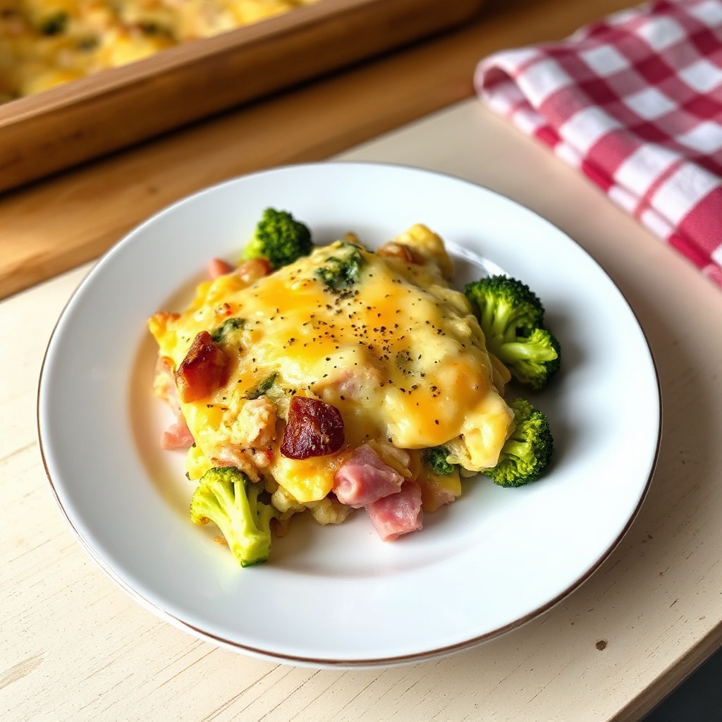 Schinken-Käse-Frühstücksauflauf