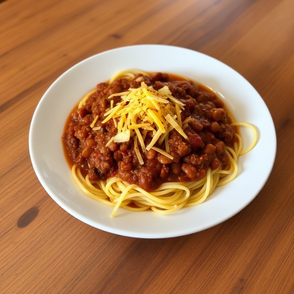 Verbesserter Cincinnati Chili mit einer Wendung