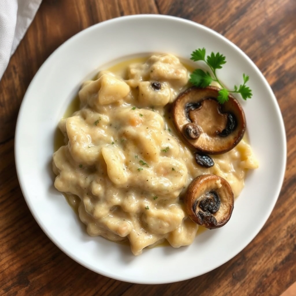 Delizia Cremosa ai Funghi Portabella