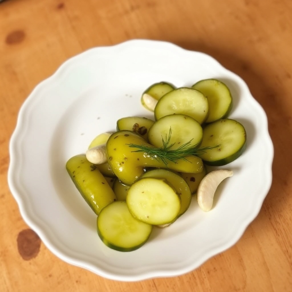 Hausgemachte Knoblauch-Dill-Gurken