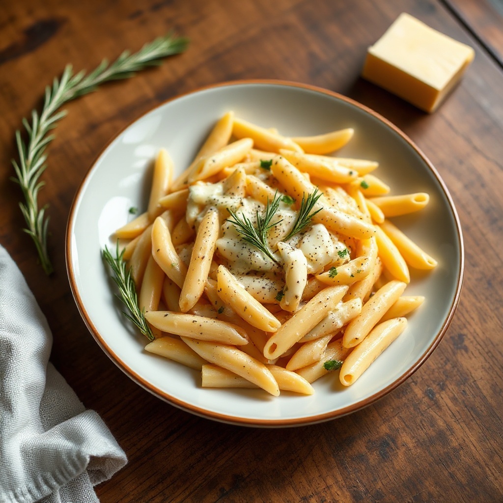 Creamy Herb Penne Pasta Delight