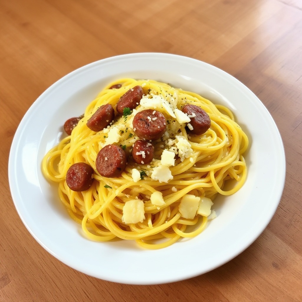 Savory Spaghetti Squash with Sausage and Cheese