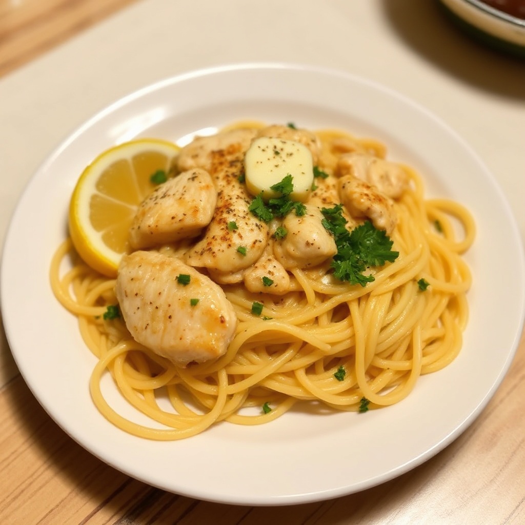 Deliziosa Pasta al Limone con Pollo