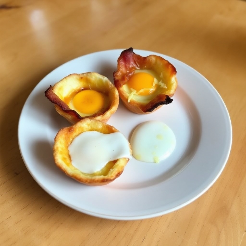 Tazze di Uova Salate per Colazione