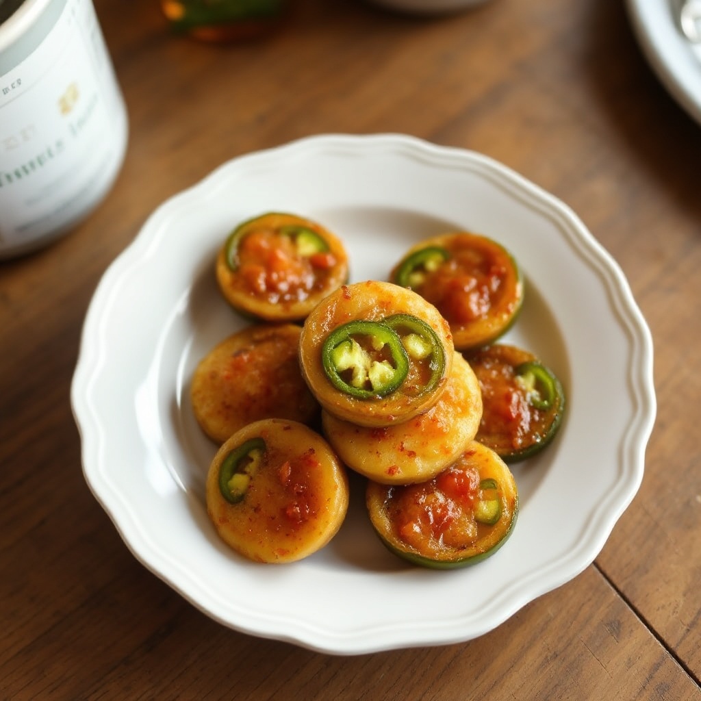 Süße und würzige Jalapeño-Runden