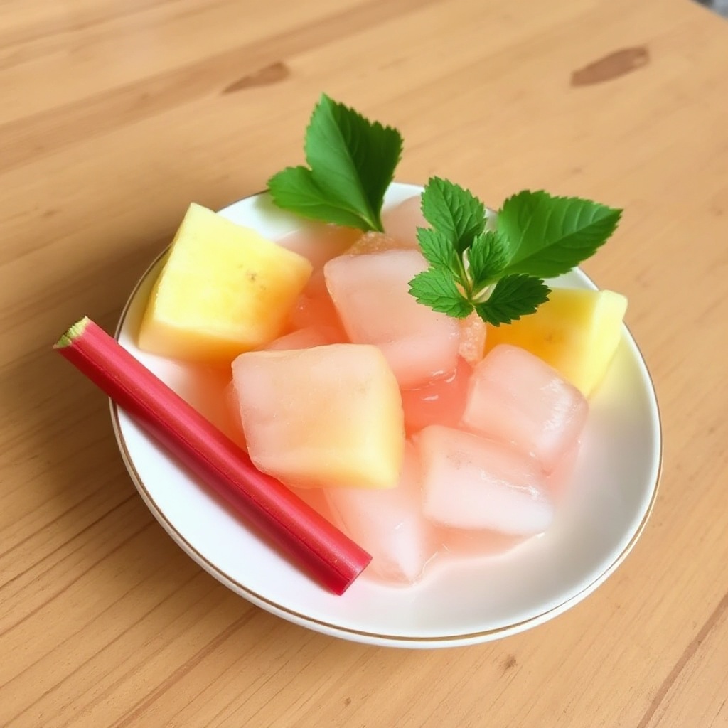 Erfrischender Rhabarber-Ananas-Cooler