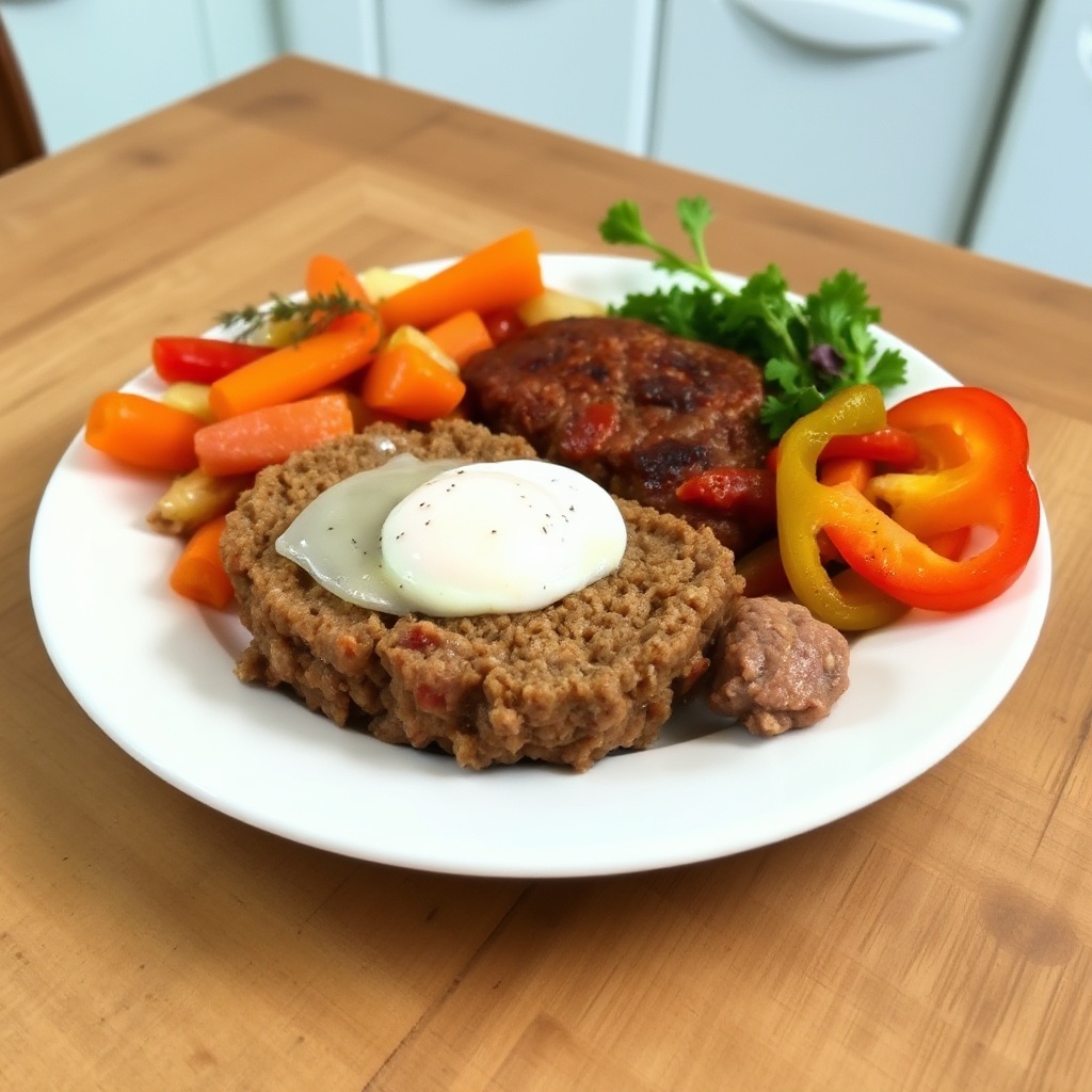Herzhafter Hausgemachter Hackbraten