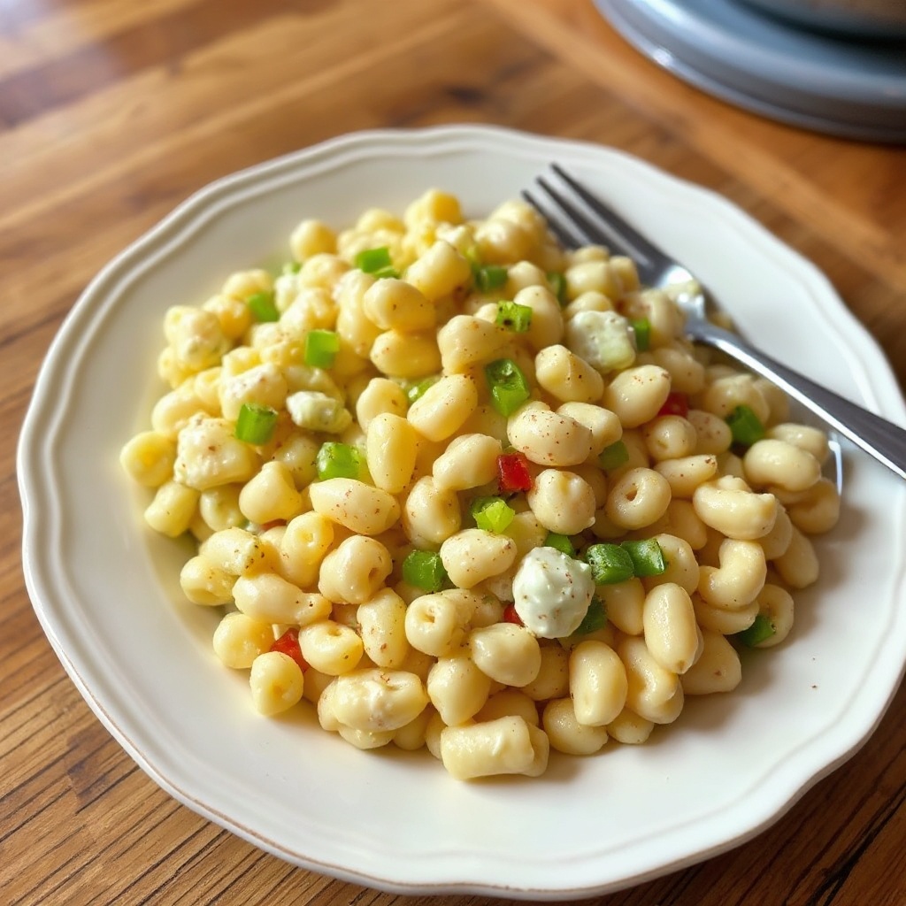 Insalata di Maccheroni Cremosa con un Tocco Speciale