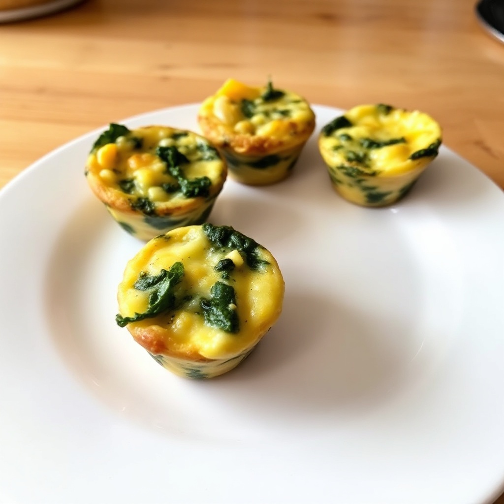 Mini Spinat- und Käse-Ei-Becher