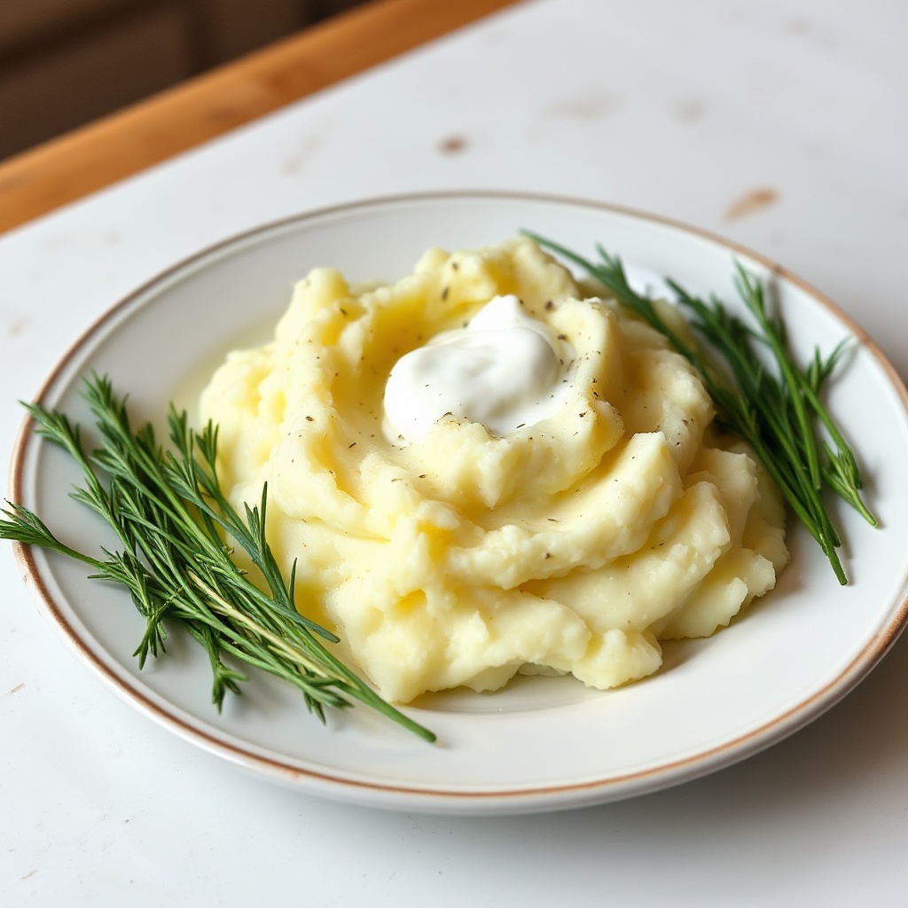 Purè di Patate Cremoso con Infusione di Erbe
